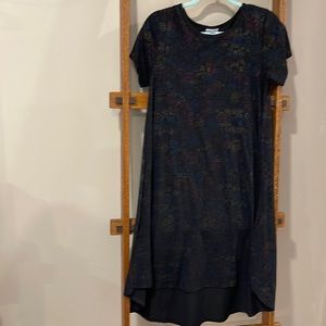 Lularoe Iridescent Metallic Rainbow Textured Dress
